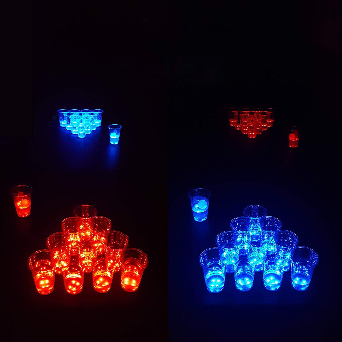 Glow In The Dark Beer Pong Set