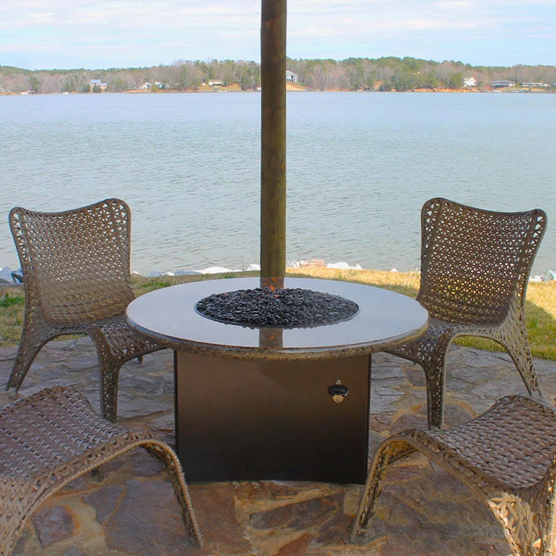 Black Reflective Tempered Fire Glass Beads