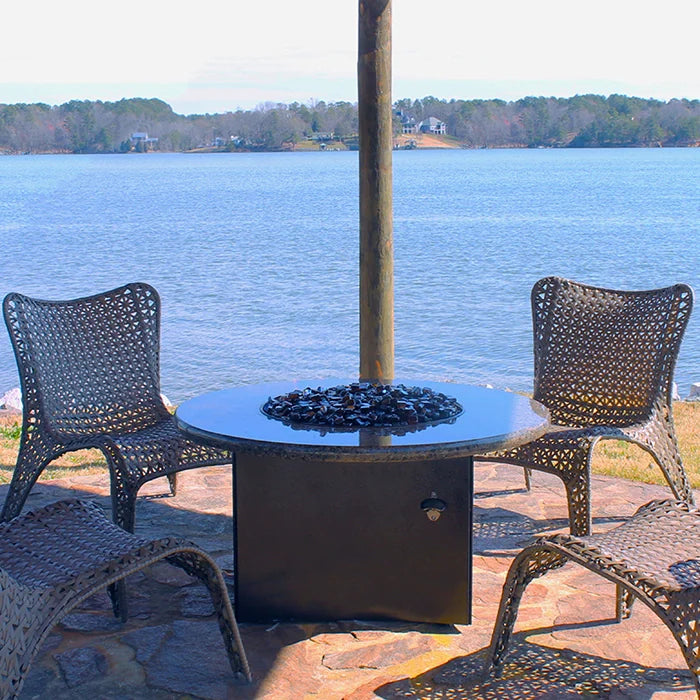 Amber Reflective Fire Glass Cubes