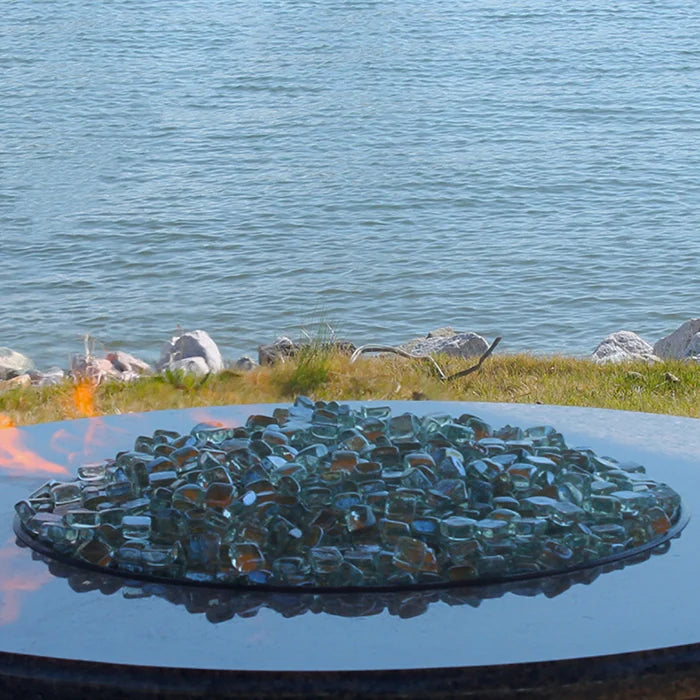 Clear Reflective Fire Glass Cubes