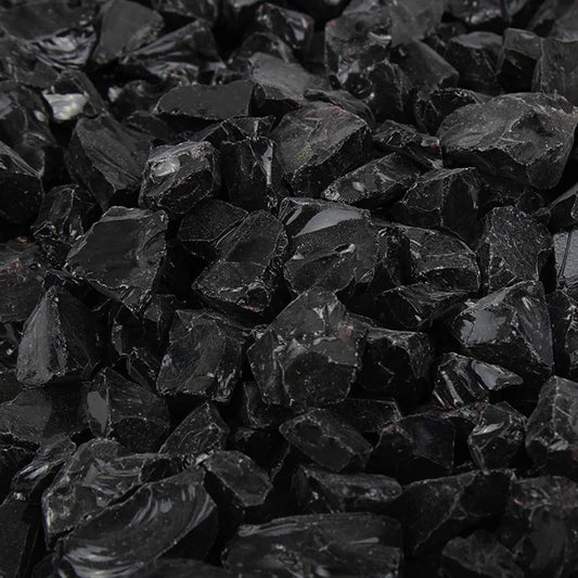 Black Non-Reflective Tempered Fire Glass
