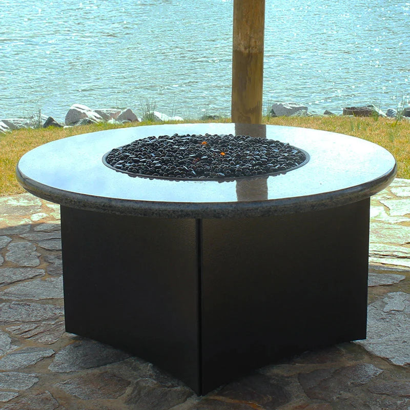 Black Non-Reflective Tempered Fire Glass