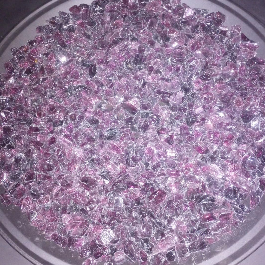 Purple Non-Reflective Tempered Fire Glass