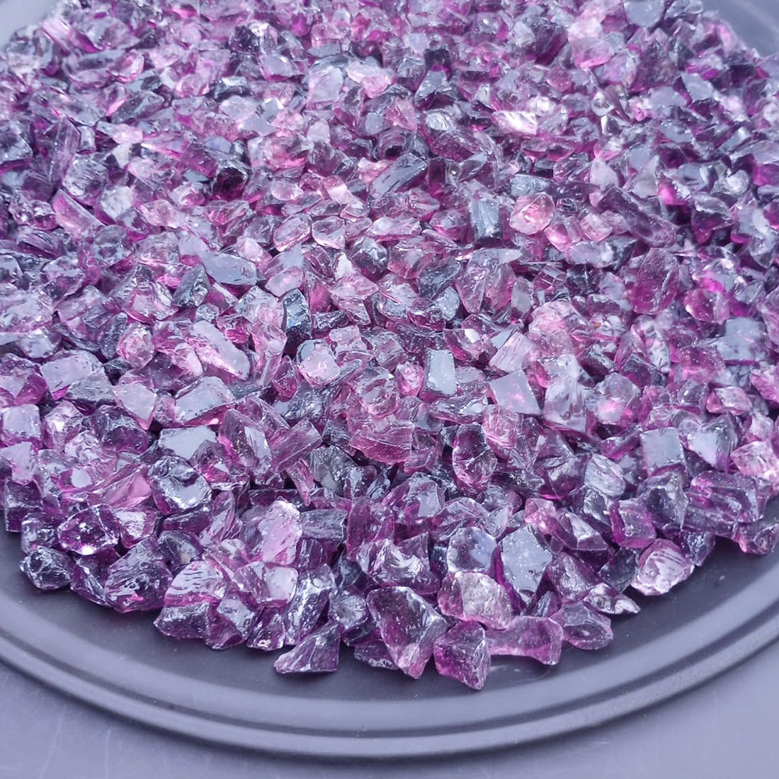 Purple Non-Reflective Tempered Fire Glass