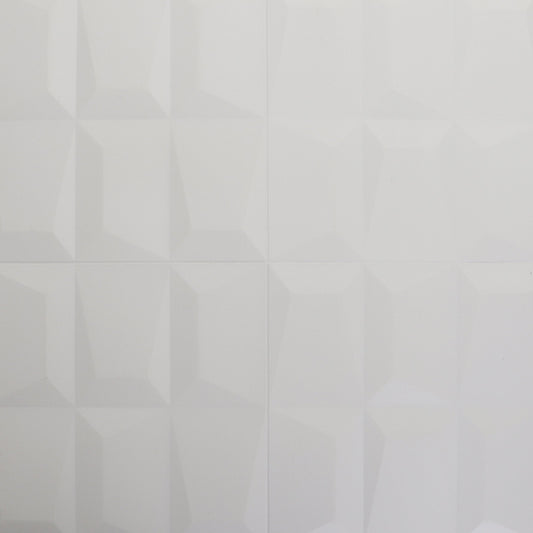 White Graphic Geometric Foam  Panels