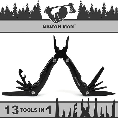 Grown Manâ„¢ Survivor Multi Tool - Black
