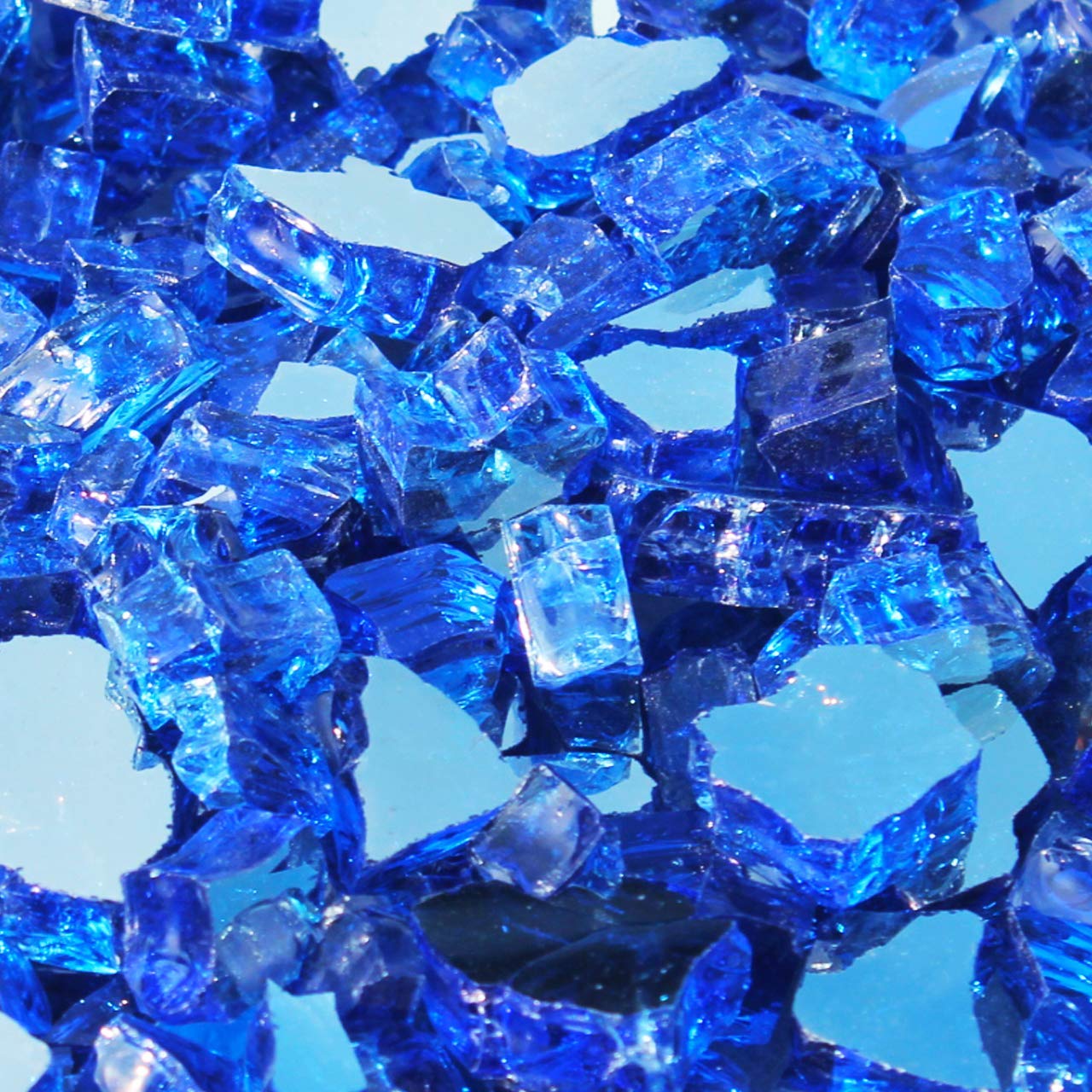 Cobalt Blue Reflective Tempered Fire Glass – Blue Ridge Brand