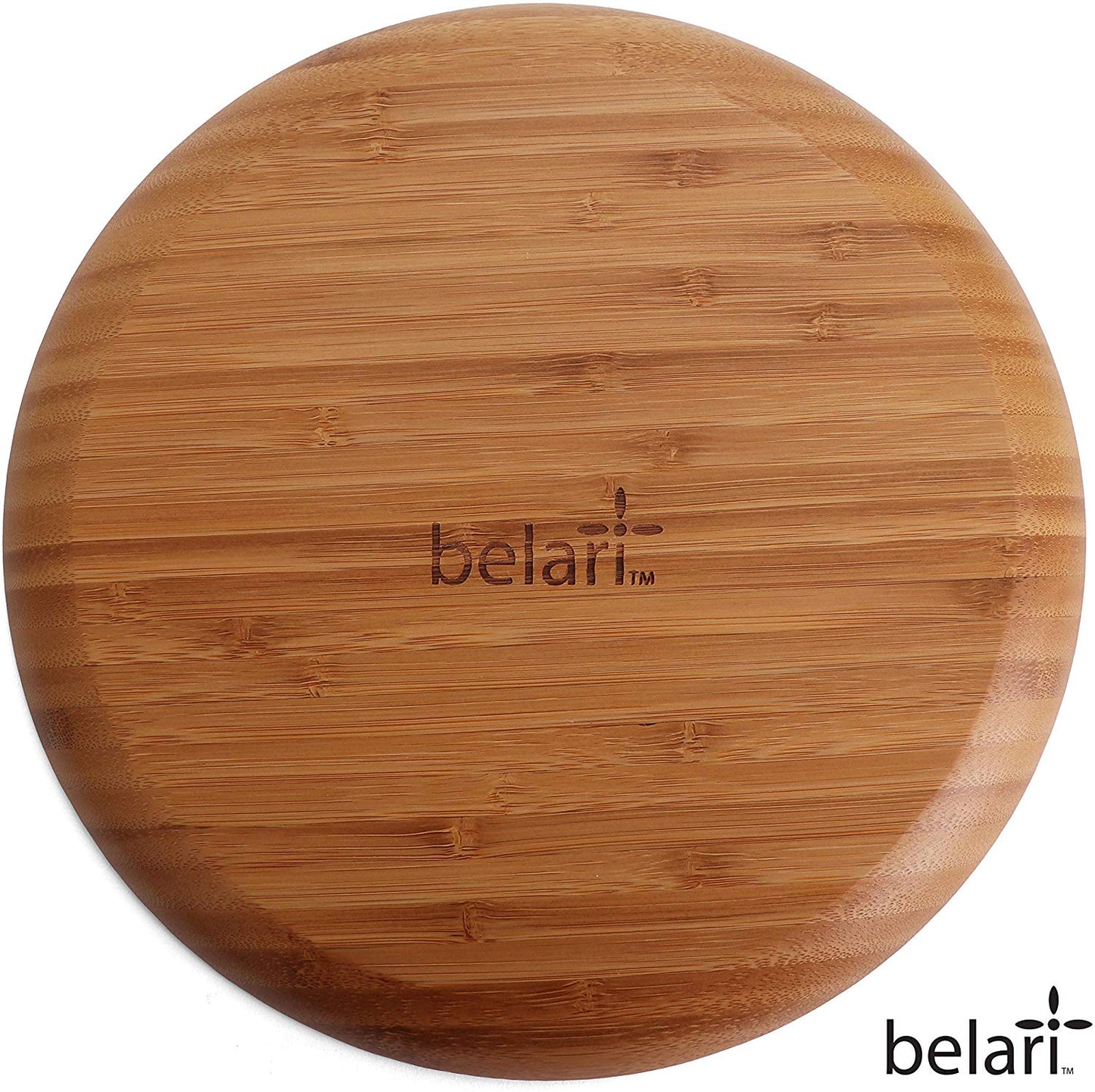 11" Round Bamboo Plate Set