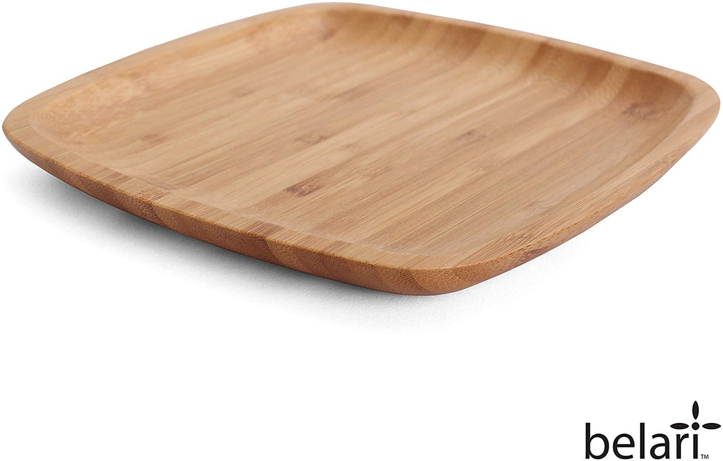 8" Square Bamboo Plate Set