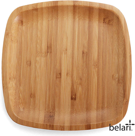 8" Square Bamboo Plate Set