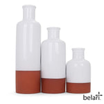 Belari Terracotta Bottle Vase Set