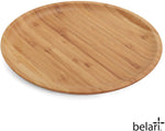 8.5" Round Bamboo Plate Set