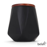 Faceted Storage Canister - Black / Large