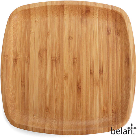 10" Square Bamboo Plate Set