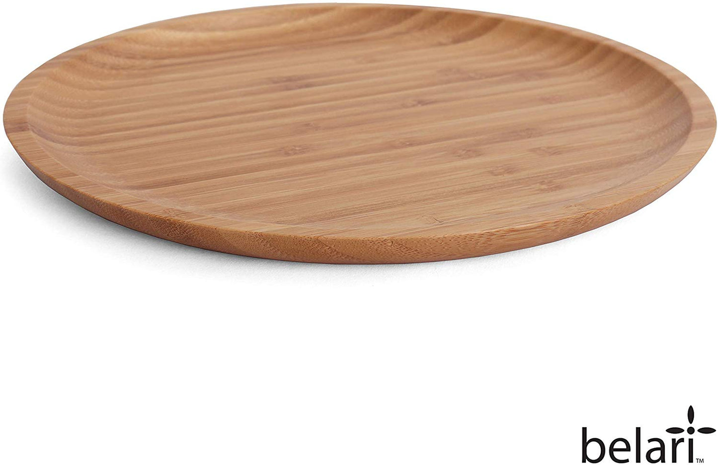 8.5" Round Bamboo Plate Set