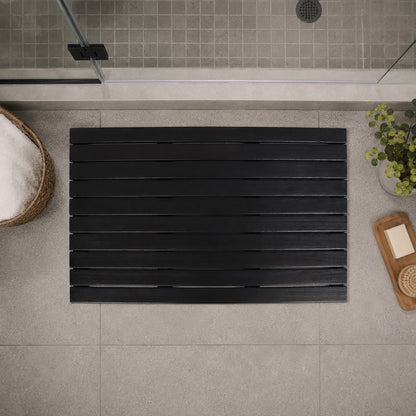 Blackened Teak Shower Mat (Modern)