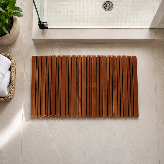 Teak Shower Mat - Cascade