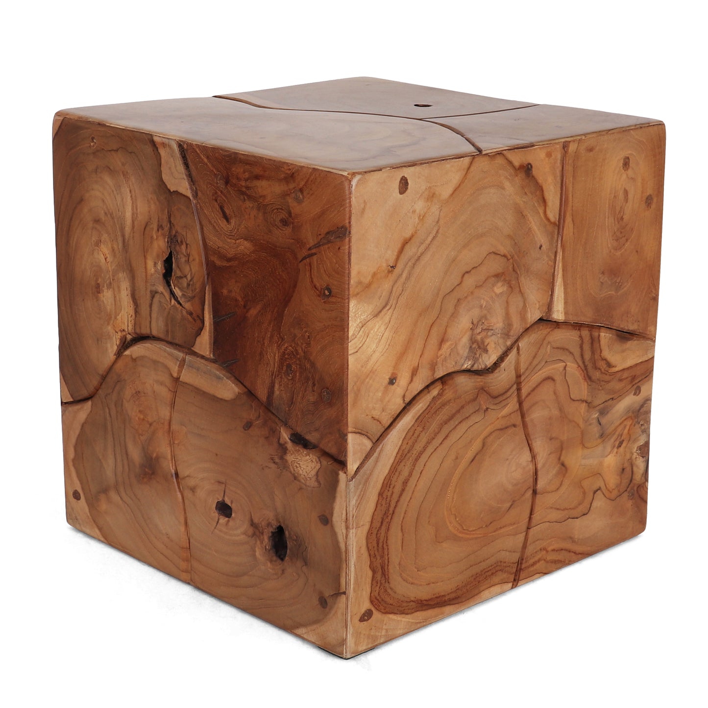 Teak Root Square Stool - Small