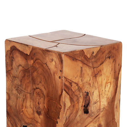 Teak Root Square Stool - Medium