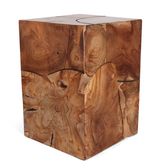 Teak Root Square Stool - Large