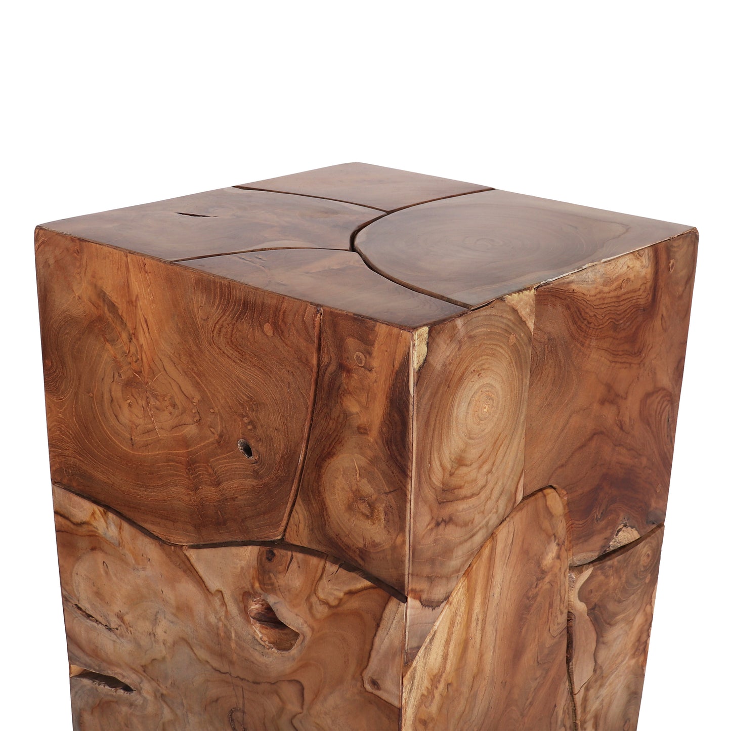 Teak Root Square Stool - Large