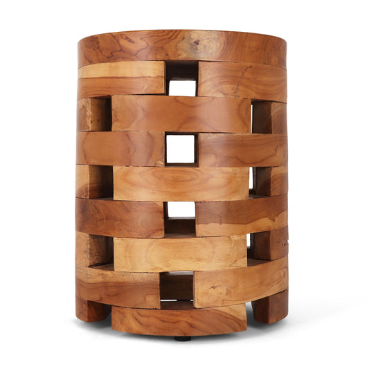 Round Château Teak Stool