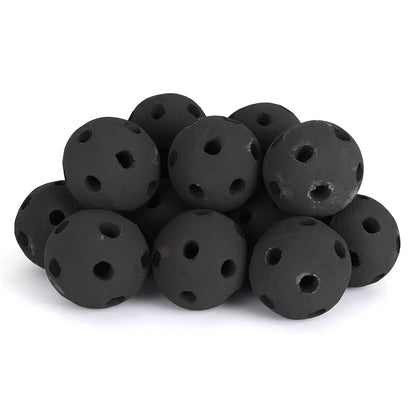 Ceramic Fire Balls - Hollow Black