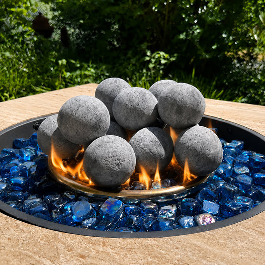 Ceramic Fire Balls - Grey