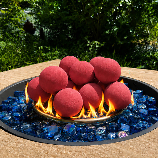 Ceramic Fire Balls - Red
