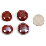 Dark Amber Reflective Tempered Fire Glass Beads