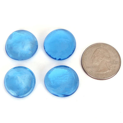 Light Blue Reflective Fire Glass Beads