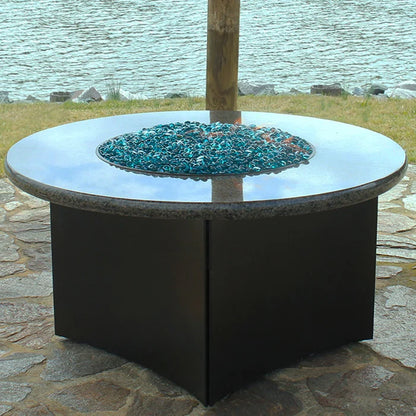 Aqua Blue Reflective Fire Glass Cubes