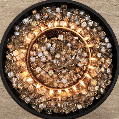 Clear Reflective Fire Glass Cubes