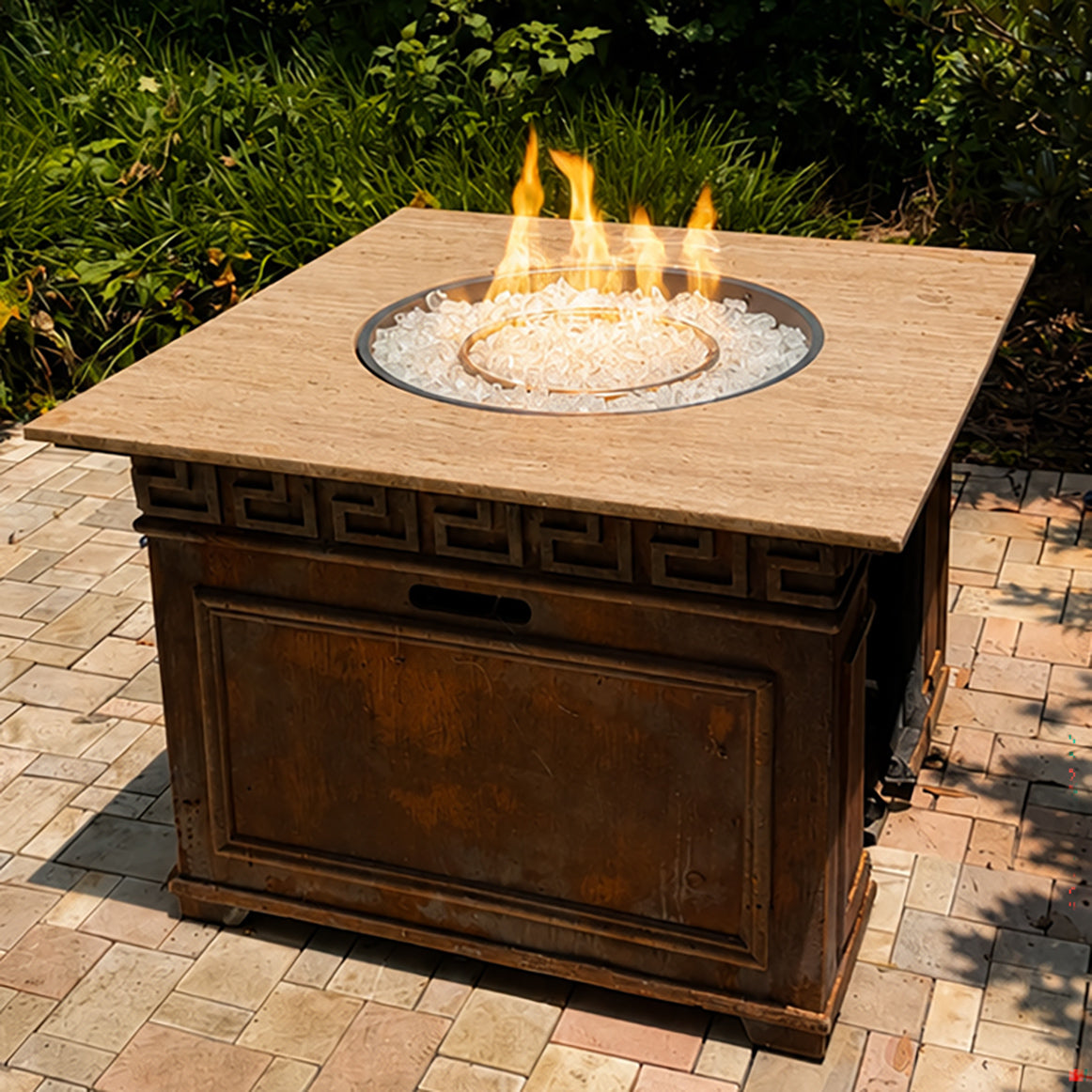 Clear Reflective Fire Glass Cubes