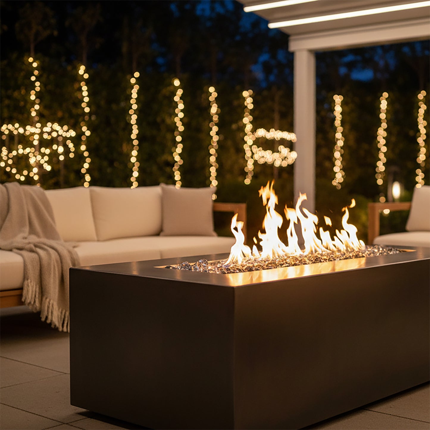 Clear Reflective Fire Glass Cubes