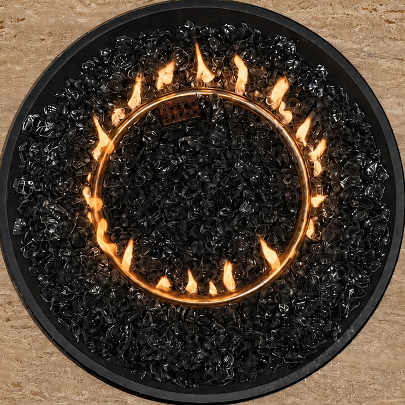 Black Non-Reflective Tempered Fire Glass – Blue Ridge Brand