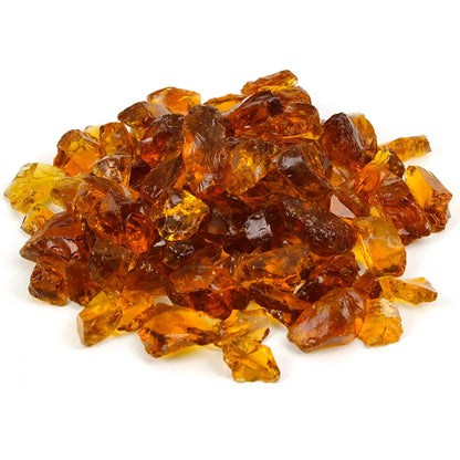 Light Amber Non-Reflective Tempered Fire Glass