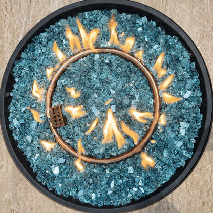 Seafoam Blue Reflective Fire Glass