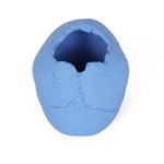 Ceramic Fire Skull - Blue - Medium