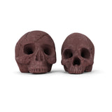 Ceramic Fire Skull - Rustic - Large