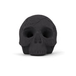 Ceramic Fire Skull - Black - Large