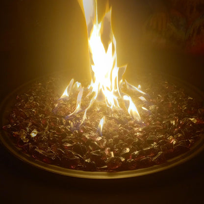 Purple Non-Reflective Tempered Fire Glass