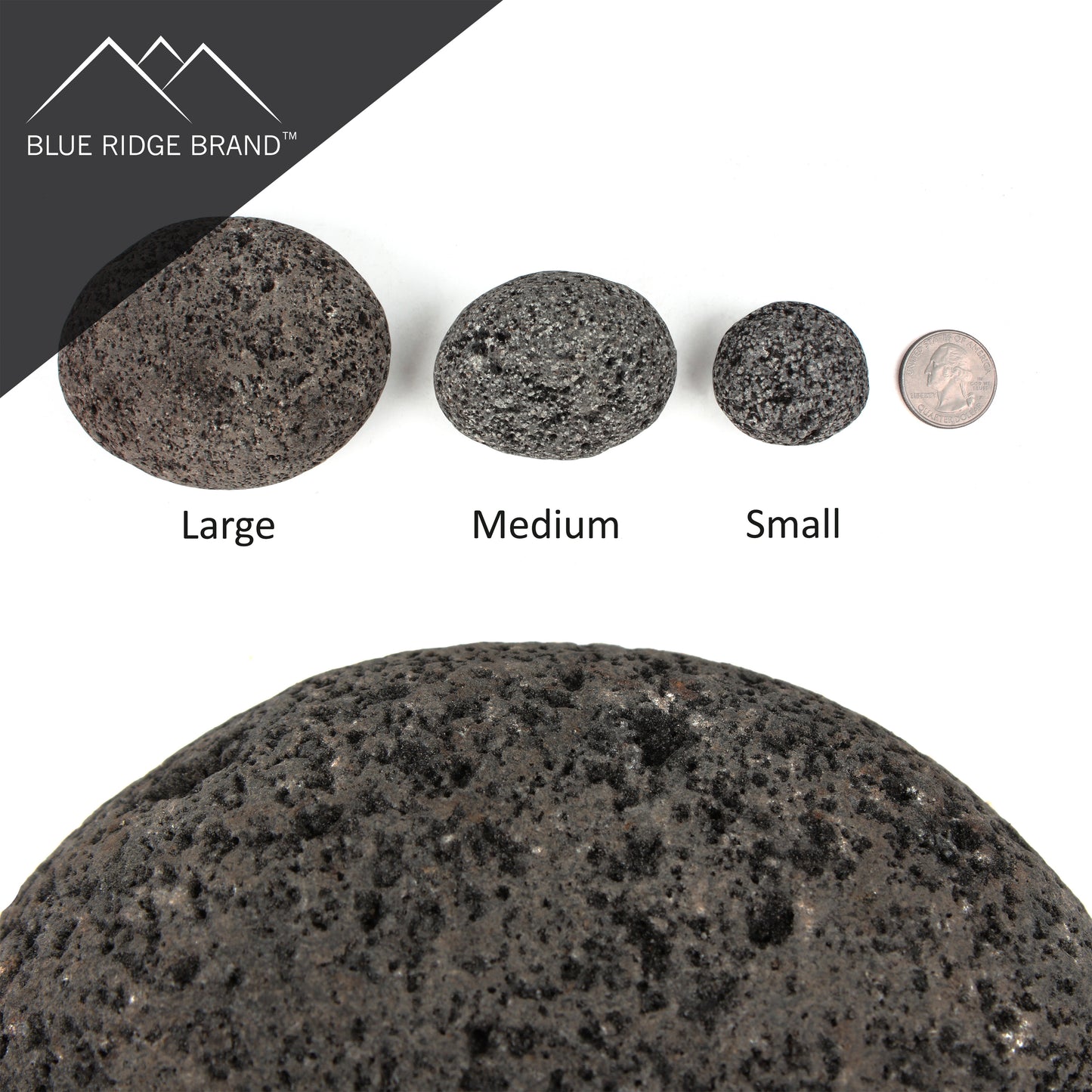 Tumbled Lava Rock - 3 - 4 Inch (XL)