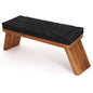 Teak Meditation Bench - Black