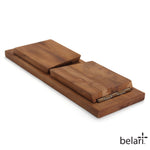 Teak Meditation Bench - Purple