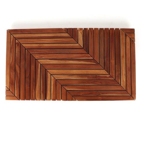 Teak Shower Mat - Niveau