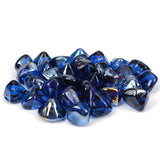 Dark Blue Reflective Fire Glass Diamonds