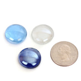 Reflective Fire Glass Bead Blend - Clear, Dark Blue, Light Blue