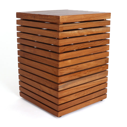 Teak Garden Stool - Modern