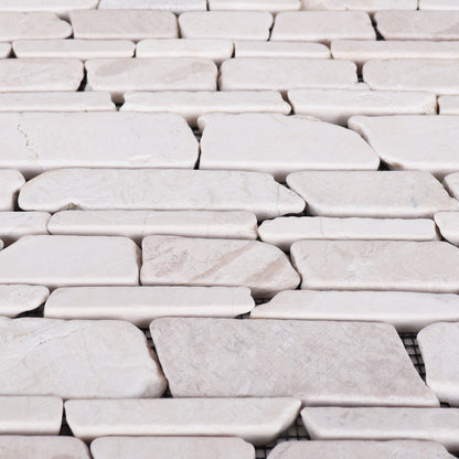 White Marble Tile - 10 Pack